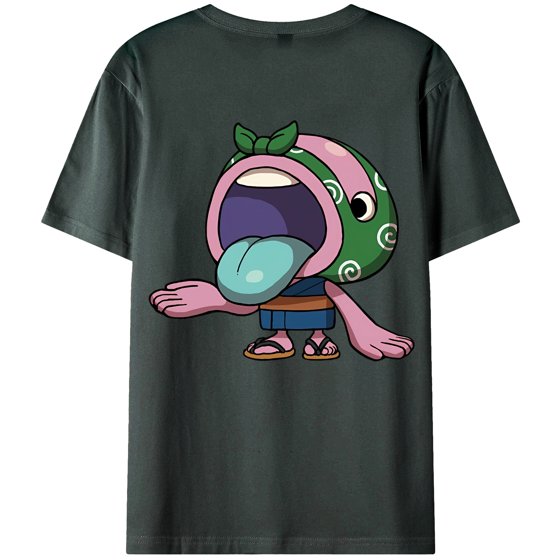 （画像用） 妖怪ウォッチ Yo-kai Watch 綿100％ メンズ半袖Tシャツ（バックプリント） 通気性